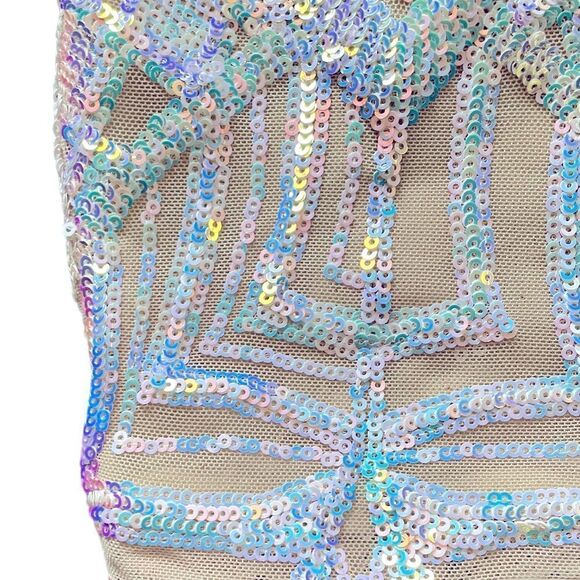NWT VELVI Milan Mini Sequin Dress Size Medium - Picture 9 of 9